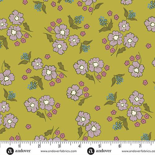 Celestial Garden by Alexandra Bordallo Stellar Blooms Vintage Green