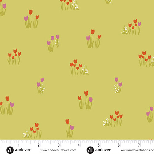 Celestial Garden by Alexandra Bordallo Tulip Bulbs Vintage Green