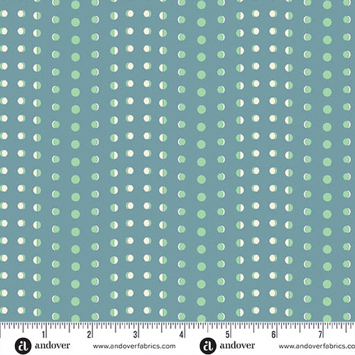 Celestial Garden by Alexandra Bordallo Tidal Moon Twilight Teal