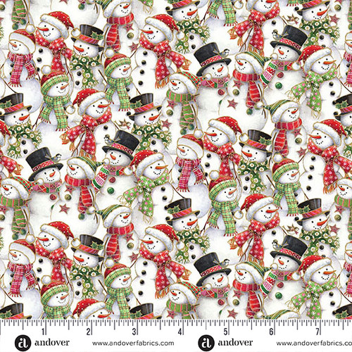 Jolly Saint Nick by Makower UK Snowman Parade Multi