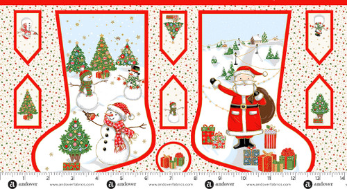 Jolly Saint Nick by Makower UK Stocking Multi