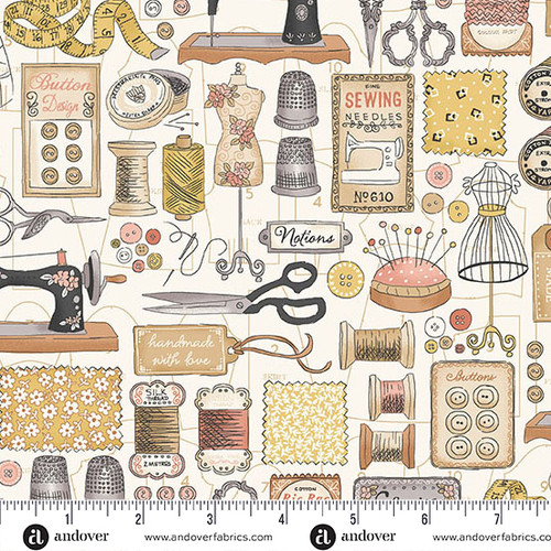 Atelier by Makower UK Couture Cream