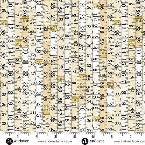 Atelier by Makower UK Measurements Cream