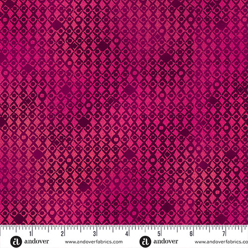 Tropica by Makower UK Lattice Red