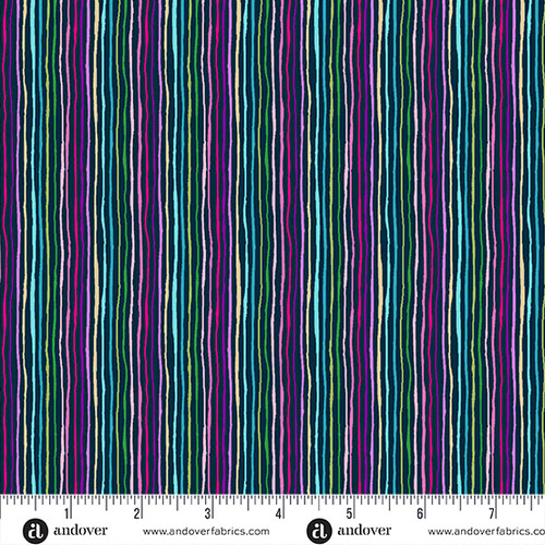 Tropica by Makower UK Stripe Blue