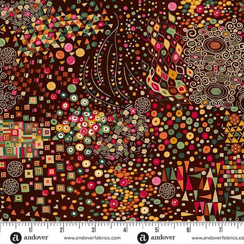 Golden by Makower UK Symphony Brown