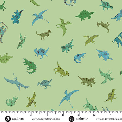 Prehistoric by Makower UK Pals Green
