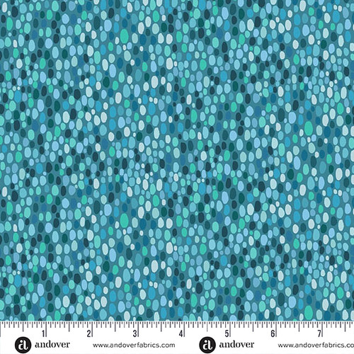 Prehistoric by Makower UK Spot Blue