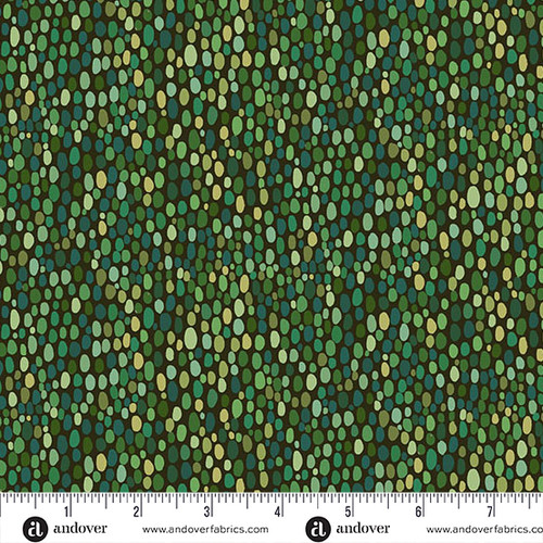 Prehistoric by Makower UK Spot Green