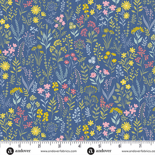Petite Fleur by Makower UK Meadow Blue