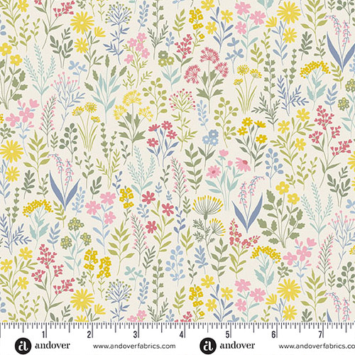 Petite Fleur by Makower UK Meadow Cream