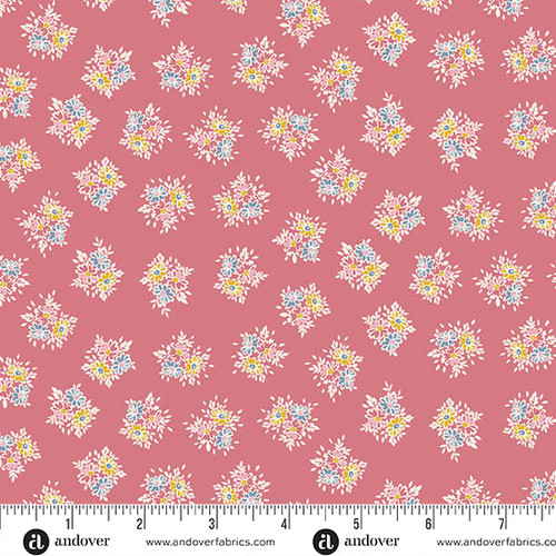 Petite Fleur by Makower UK Posy Pink