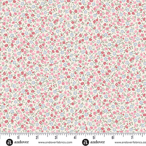 Petite Fleur by Makower UK Ditzy Pink