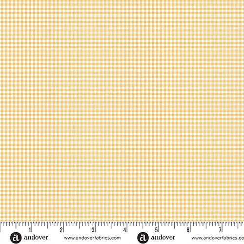 Little Ones by Makower UK Gingham Yellow