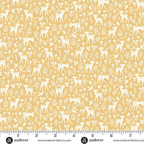 Little Ones by Makower UK Deer Yellow