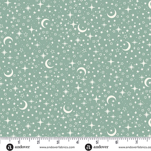 Little Ones by Makower UK Stars Teal