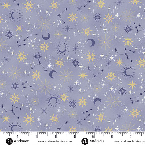 Charmed by Makower UK Galaxy Blue