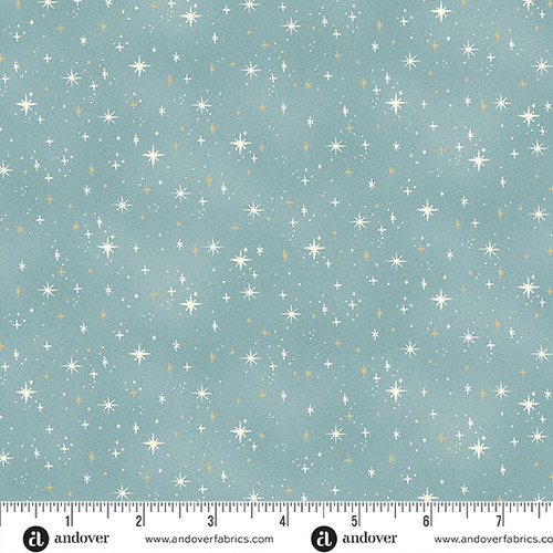 Charmed by Makower UK Shimmer Teal