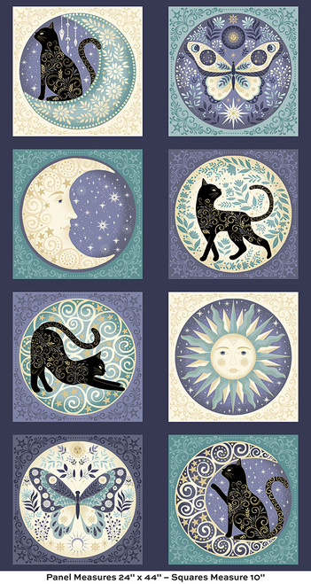 Charmed by Makower UK Panel Multi