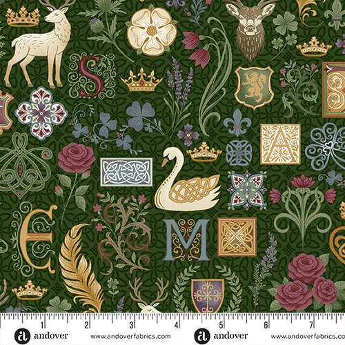 Kindred by Makower UK Legend  Green