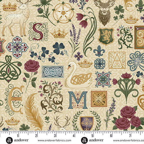 Kindred by Makower UK Legend  Cream