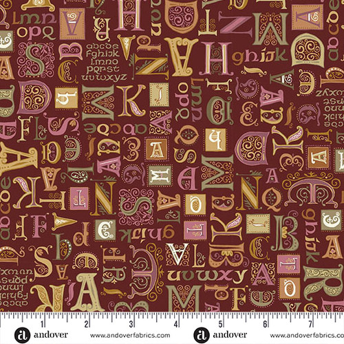 Kindred by Makower UK Script Red