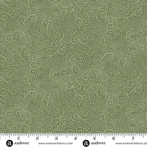 Kindred by Makower UK Scroll  Green