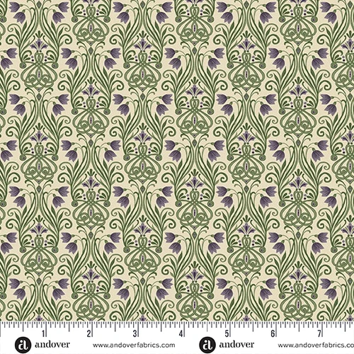 Kindred by Makower UK Lily  Cream