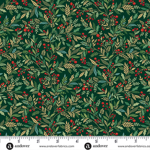 Adorn by Makower UK Holly Green