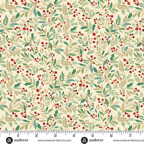 Adorn by Makower UK Holly Cream