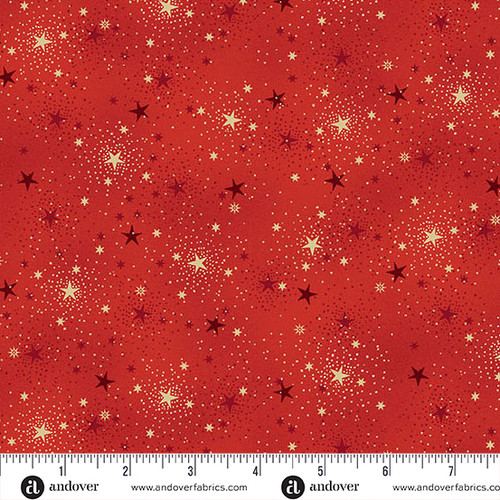 Adorn by Makower UK Sparkle Red