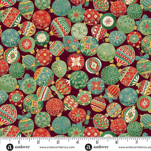 Adorn by Makower UK Ornament Burgandy