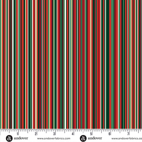 Adorn by Makower UK Classic Stripe Green