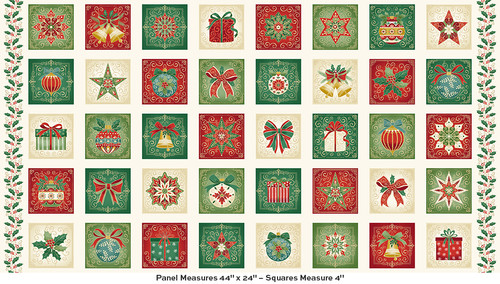 Adorn by Makower UK Squares Cream