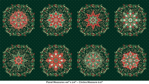 Adorn by Makower UK Circles Green
