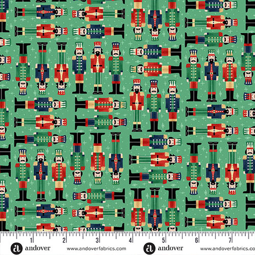 The Nutcracker by Makower UK Soldiers Green