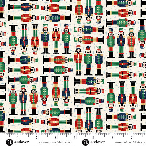 The Nutcracker by Makower UK Soldiers Cream