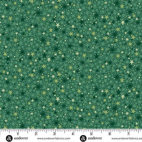 The Nutcracker by Makower UK Twinkle Green