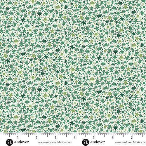The Nutcracker by Makower UK Twinkle Cream and Green