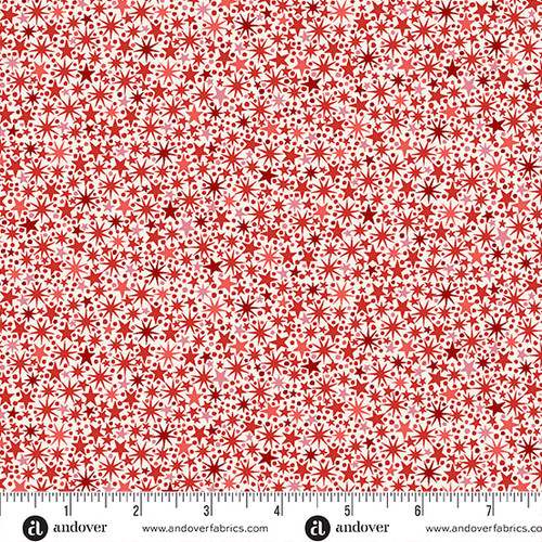 The Nutcracker by Makower UK Twinkle Cream and Red