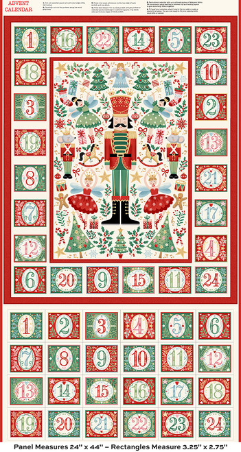 The Nutcracker by Makower UK Advent Cream