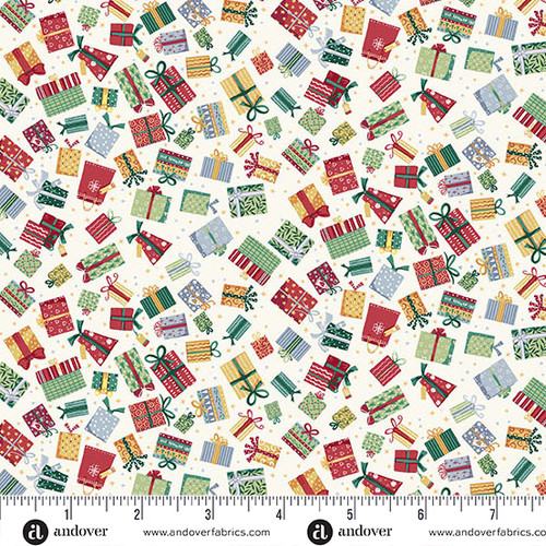 Country Christmas by Makower UK Presents Cream