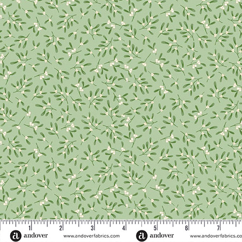 Country Christmas by Makower UK Mistletoe Green