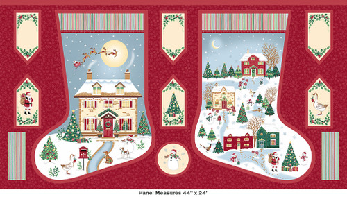 Country Christmas by Makower UK Stocking Multi