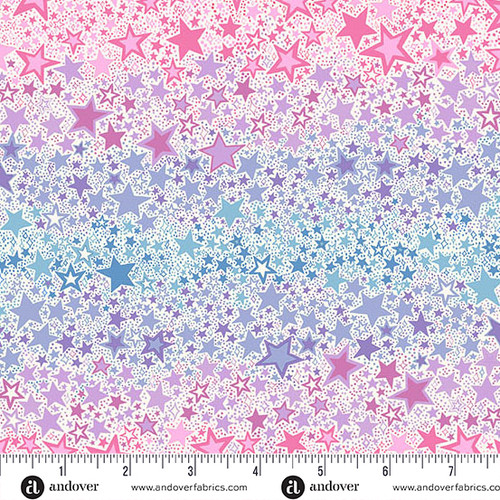 Dance Class by Makower UK Ombre Star Cream