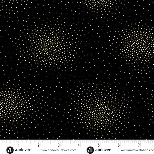 Spritz Metallic by Andover Fabrics Spritz Black