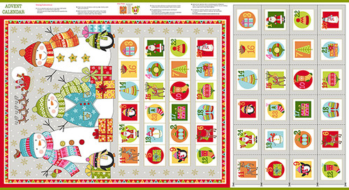 Festive 2019 by Makower UK Festive Advent Calendar Multi