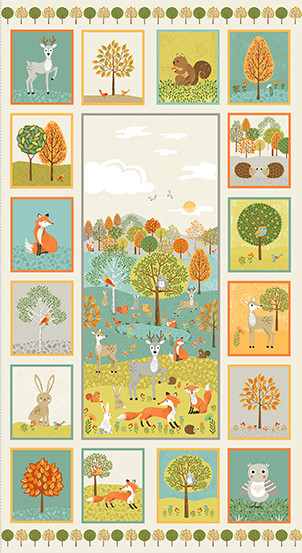 Forest by Makower UK Forest Panel Multi