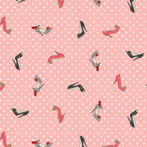 Pamper by Makower UK Shoes Pink