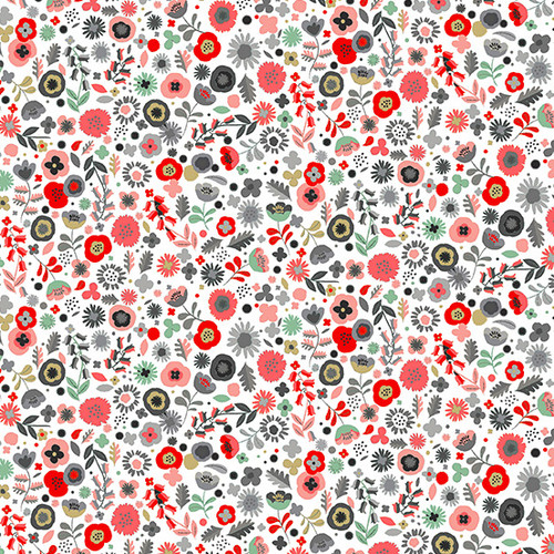 Pamper by Makower UK Floral White